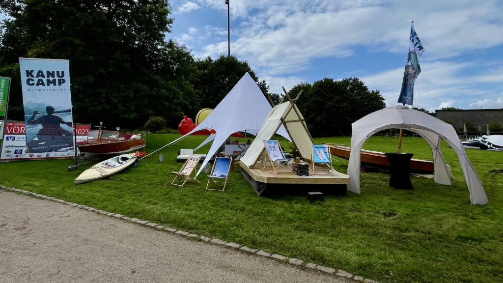stand Vörder seefest 2023 Oste floß Kanu camp ostestadt bremervörde